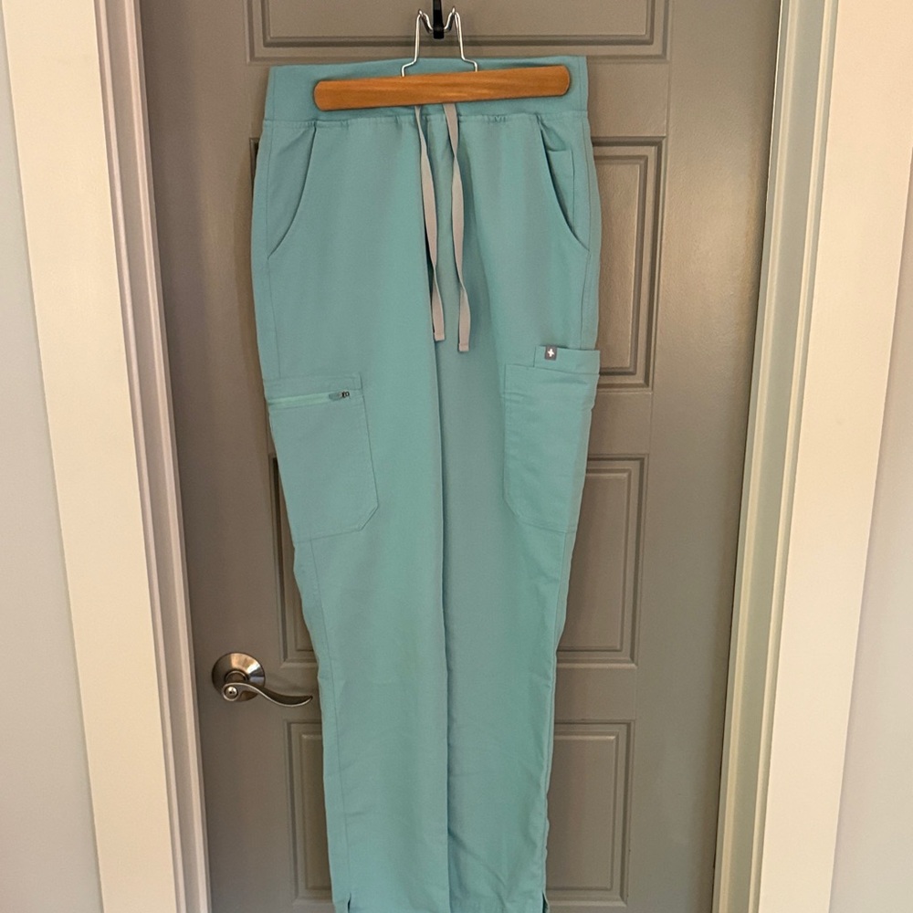 Figs Sky Blue Scrub Pants